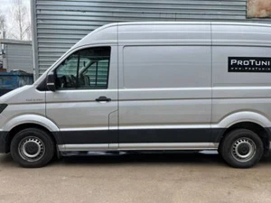 Sport Side skirt extension For VW Crafter MK2 SWB Sill cover spoiler diffuser - Foto 1 di 12