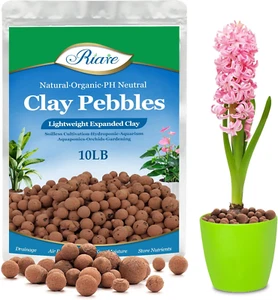 10 LBS Organic Expanded Clay Pebbles for Plants- 4Mm-16Mm Natural Leca Balls Lig - Picture 1 of 12