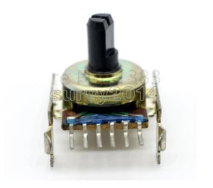 161 horizontal rotary potentiometer double B50K dual channel amplifier volume - Picture 1 of 4