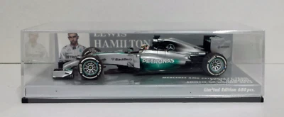 MODELLINO AUTO 1:43 MINICHAMPS F1 MERCEDES W05 LEWIS HAMILTON WINNER CINA 2014 - Immagine 1 di 4