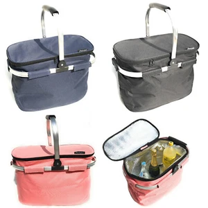 XXL Kühltasche Thermo Einkaufskorb Picknick Kühlbox Campingtasche faltbar 40 L - Bild 1 von 36