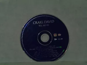 NO CASE CD: DISC ONLY CRAIG DAVID FILL ME IN SHOCK RECORDS 2000 CD SINGLE - Picture 1 of 2