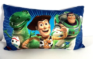 Kids Disney Pixar Toy Store 4 Woody Buzz Blue Decorative Accent Throw Pillow - Picture 1 of 3