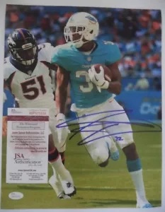KENYAN DRAKE MIAMI DOLPHINS SIGNED AUTOGRAPHED 11X14 PHOTO JSA - Picture 1 of 4