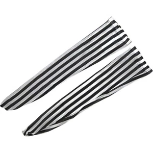 DOLCE & GABBANA Socks Men Black White Stripes 100% Nylon Mid Calf s. S 240usd - Picture 1 of 5