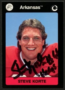 Steve Korte #71 signed autograph 1991 Arkansas Collegiate Collection Card - Picture 1 of 1
