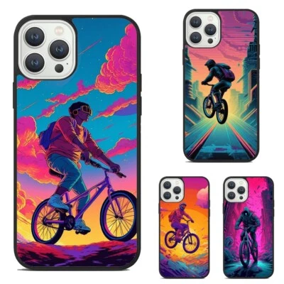 For iPhone 11 12 13 14 15 Pro Max Mini Deluxe Tough Cover riding bike - Image 1 of 4
