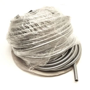 ABB SS10-12M Adaptaflex Stainless Steel Conduit Hose, 9mm x 6.8mm, 41Ft - Picture 1 of 4