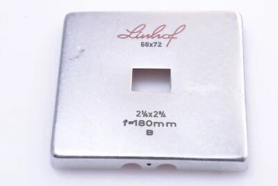 ✅ LINHOF 180MM B 52X72 LENS FRAME MASK TECHNIKA IV III 2X3” 6X9CM RANGE FINDER - Image 1 of 2
