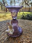 Bath & Body Works Purple Bunny Single Wick Faceted Candle Holder LAST 1 IN STOCK