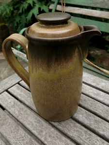 Denby Romany TEA / COFFEE POT Vintage Brown tall 9" 3 PINT Stoneware - Picture 1 of 7