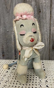 Caniche de peluche vintage 1966 Holiday Fair-Colette-perro con etiquetas juguete peluche - Imagen 1 de 17