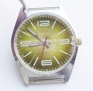 Reloj mecánico vintage soviético ruso Poljot para hombre 17 joyas mov. 2614 reparado - Imagen 1 de 13
