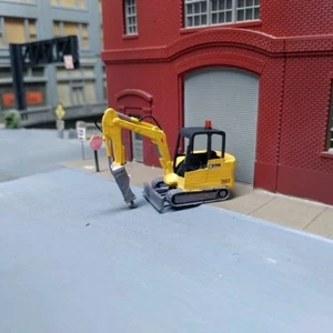 1/87 HO Scale Custom Built Cat Mini Excavator With Breaker Attachment - Picture 1 of 6