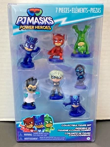 PJ MASKS POWER HEROES 7 PIECES COLLECTIBLE FIGURE SET NEW - Picture 1 of 4
