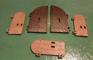 PLAYMOBIL 3446 3450 CASTLE DOOR PARTS 30028650 & 30028670 - Picture 1 of 3