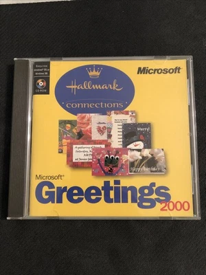 CD Microsoft Greetings 2000, Hallmark Connections, Windows 95/98 Foto 1 de 4