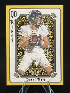 DRAKE MAYE 2024 Leaf Football QB Kings #QBK-6 Gold Parallel - Extremely Rare! - Picture 1 of 3