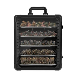 WELIDAY Custodia Porta Miniature - 5 Vassoi Magnetici Nero - Foto 1 di 6