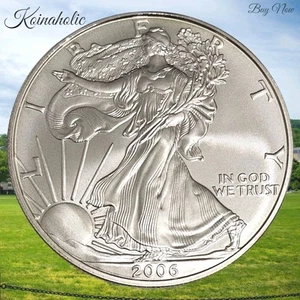 2006 W $1 American Silver Eagle BURNISHED, Uncirculated, Ungraded, From Storage - Picture 1 of 8