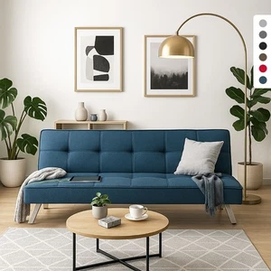 Divano letto in tessuto con porta USB e gambe in metallo design Astralis - Foto 1 di 50