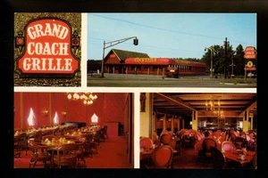 Restaurant postcard New Jersey NJ Maple Shade, Grand Coach Grille chrome - Picture 1 of 2