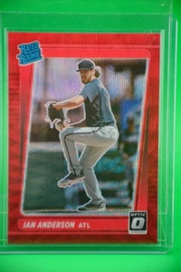 2021 Donruss Optic RED Wave Prizm #47 - Ian Anderson Atlanta Braves - Picture 1 of 2