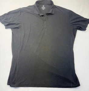 Kuhl Polo Shirt XL Black Performance Stretch Outdoor Hiking Short Sleeve Men's - Picture 1 of 8