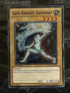 Gem-Knight Sapphire HA05-EN002 1st Edition Super Rare Holo Near Mint - Bild 1 von 3
