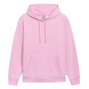 PUMA Tonal Script Pullover Hoodie Womens Pink Casual Outerwear 68440181 - Picture 1 of 2