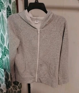 Old Navy Sz 18 (XXL) kids Full Zipper Hoodie, Front Pockets, Heather Gray - Picture 1 of 4