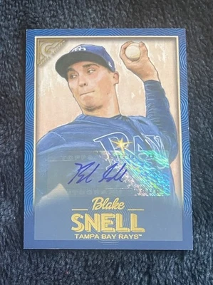2018 TOPPS GALLERY Blake Snell ( RAYS ) AUTO AUTOGRAPH 07/50 HIS JERSEY NUMBER - Image 1 of 2