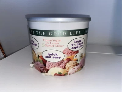 Cuisinart 1.5 Quart Ice Cream Frozen Yogurt Sorbet Maker Replacement Bowl - Image 1 of 4