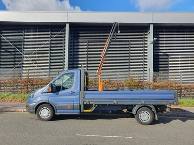 Ford Transit Dropside LWB Euro 6 with 500kg Crane / HIAB - Image 1 of 4