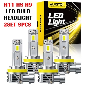 4X AUXITO H11 LED Headlight Bulbs White Low Beam Conversion Kit Super Bright M6S - Picture 1 of 10