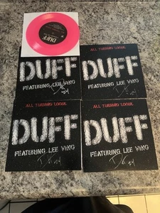 Duff McKagan Signed Pink 7” Record All Turning Loose Autographed - Picture 1 of 1
