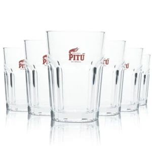 6x Pitu Cachaca Glas 0,3l Longdrink Cocktail Caipi Mojito Gläser Bar Gastro Rum - Bild 1 von 4