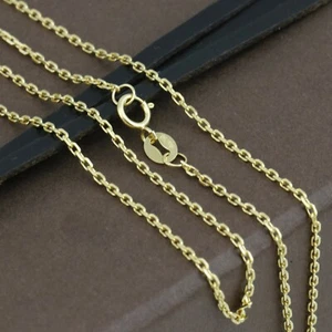 Cadena Carter YG sólida genuina de 18 quilates 40 cm/45 cm - Imagen 1 de 7