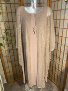 GLAMOUR NIGHTS Women’s 2X Dress Shimmer Stunning Wedding Cocktail Party - Picture 1 of 9
