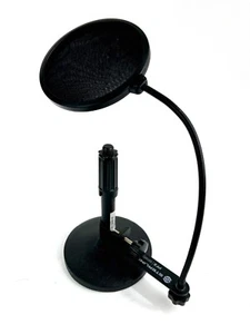 Proline PLDRB1B Round Base Desktop Mic Stand w/ Sterling PF2 Mesh Pop Filter - Picture 1 of 13