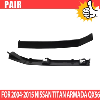 For 2004 2005 2006-2015 Nissan Titan Armada Front Headlight Molding Trim Fillers - Image 1 of 4