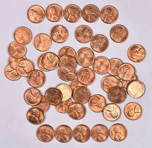 1949-S Lincoln Wheat Penny Cent - BU Roll - Picture 1 of 2