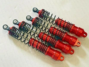 High Performance Big Bore Shocks for 1/10 Arrma Big Rock 4x4 3S BXL Red  - Picture 1 of 6