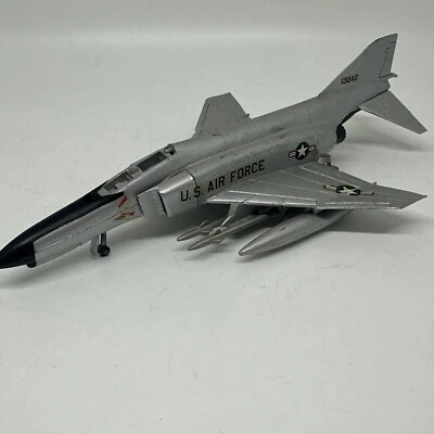 Aero Mini F-4E Phantom II Air Force Fighter Jet Plane Gray Japan DIECAST ~7.25" - Image 1 of 4