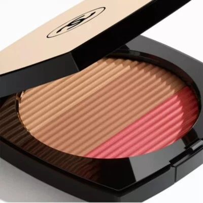 NIB HUGE!!! Chanel LES BEIGES Healthy Gloww Sun-kissed Powder ~ MEDIUM ROSE GOLD - Image 1 of 3