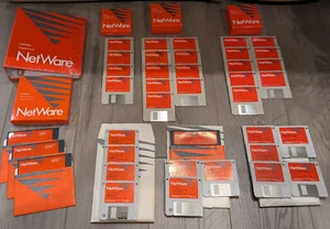 Vintage Novell Netware 2.15 Package- circa 1989 - 4x5.25 & 34x3.5 floppy, Manual - Picture 1 of 9