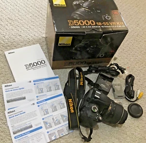 NIKON D5000 18-55 VR Camera Kit (AF-S DX Nikkor 18-55mm f/3.5-5.6GVR) REDUCED1 - Picture 1 of 6