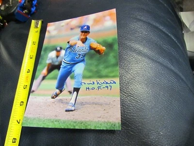 Phil Niekro autographed signed HOF 97 photo 6 - Image 1 of 4