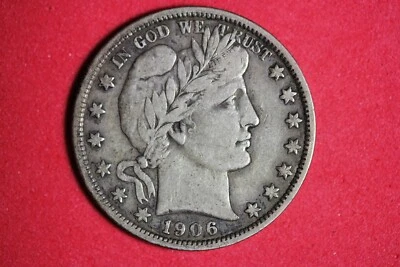 1906 Barber Half Dollar #M19483 - Image 1 of 2