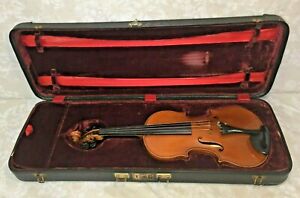 Otto Bruckner Violin Germany 1927 Inlaid Purfling Nicolas Amati Model w/ Case